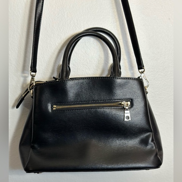 DKNY Paige Small Satchel-Black Gold Tone. - Picture 8 of 9